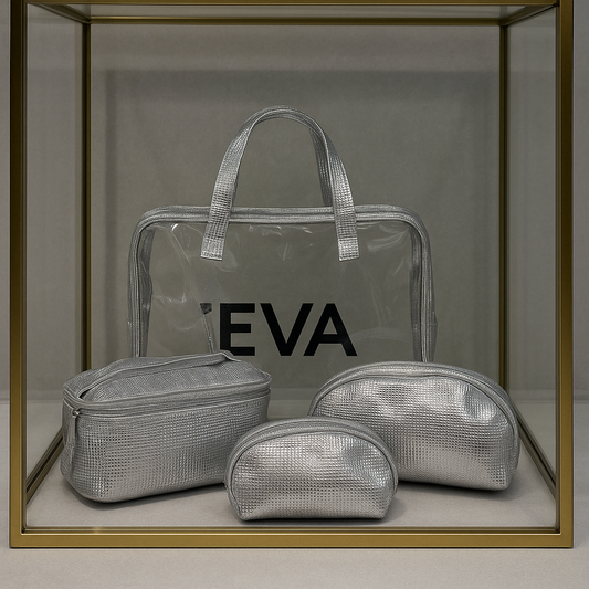 Set De Cosmetiqueras x4 Brillantes